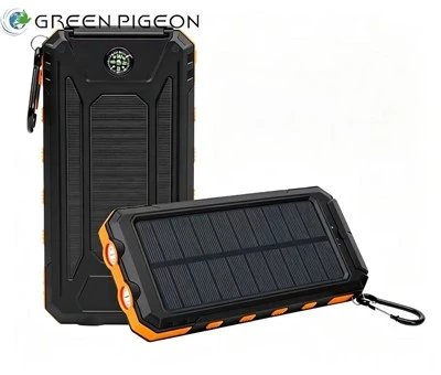 Vodotěsná solární power banka pro kempování