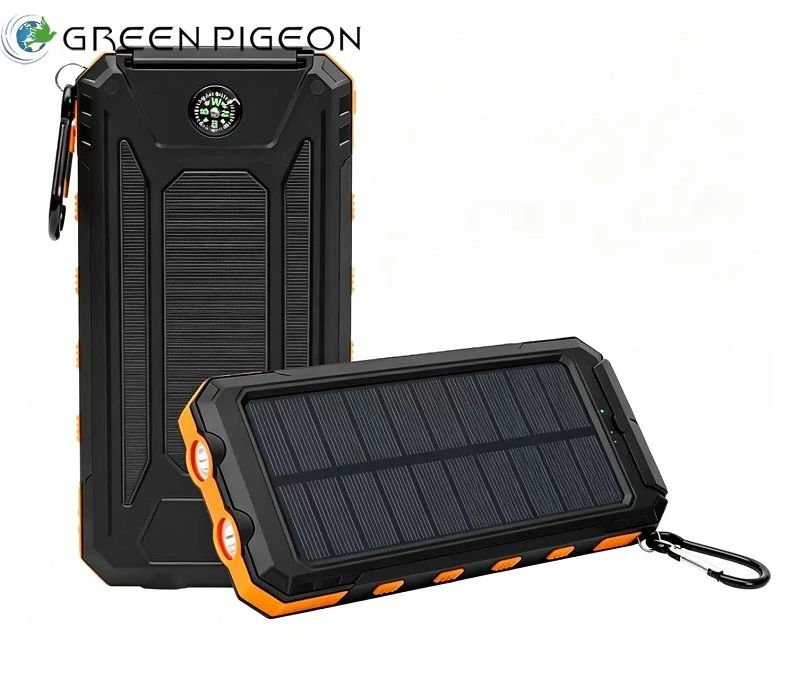 Vodotěsná solární power banka pro kempování
